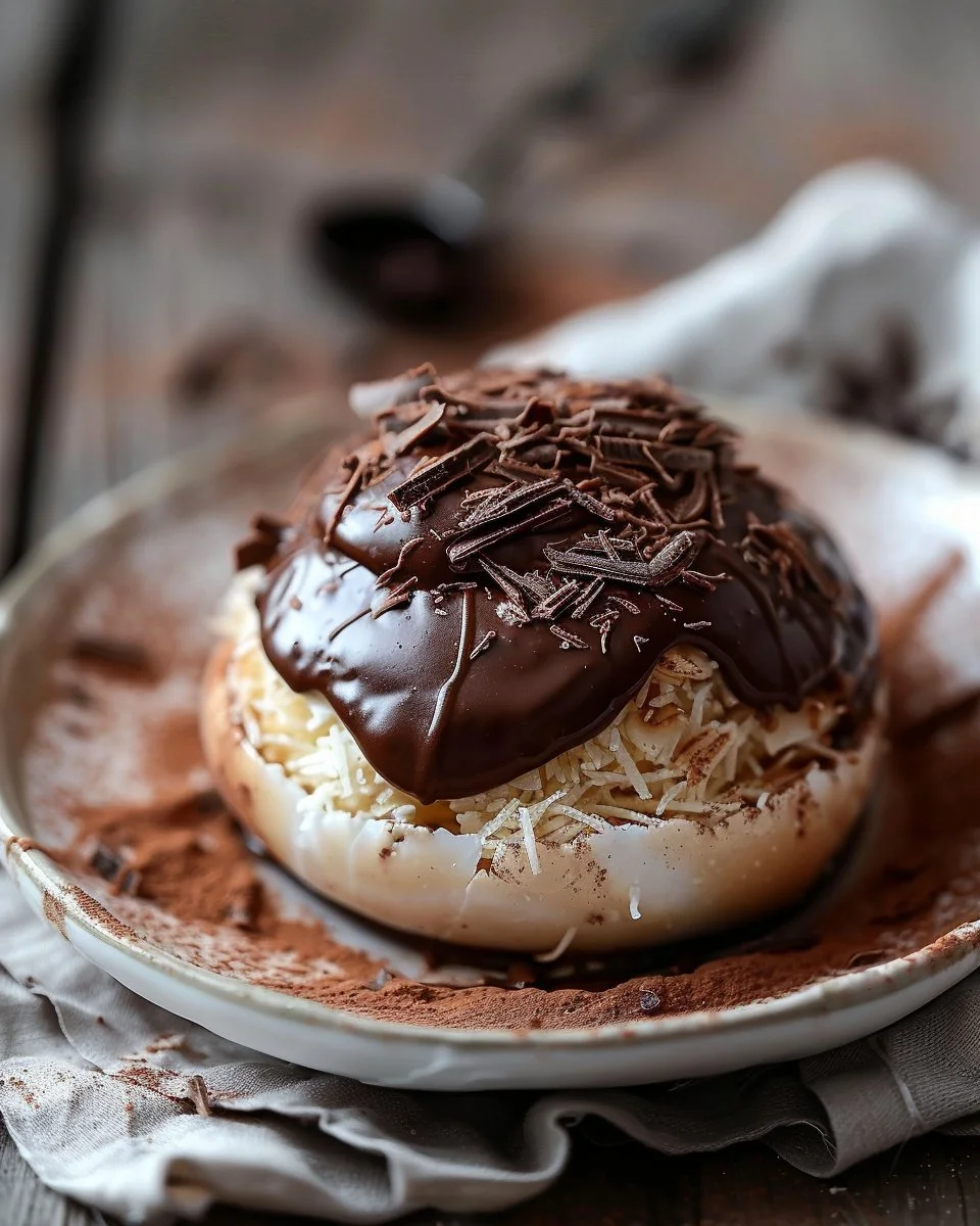 Coconut Dome with Chocolate Spread