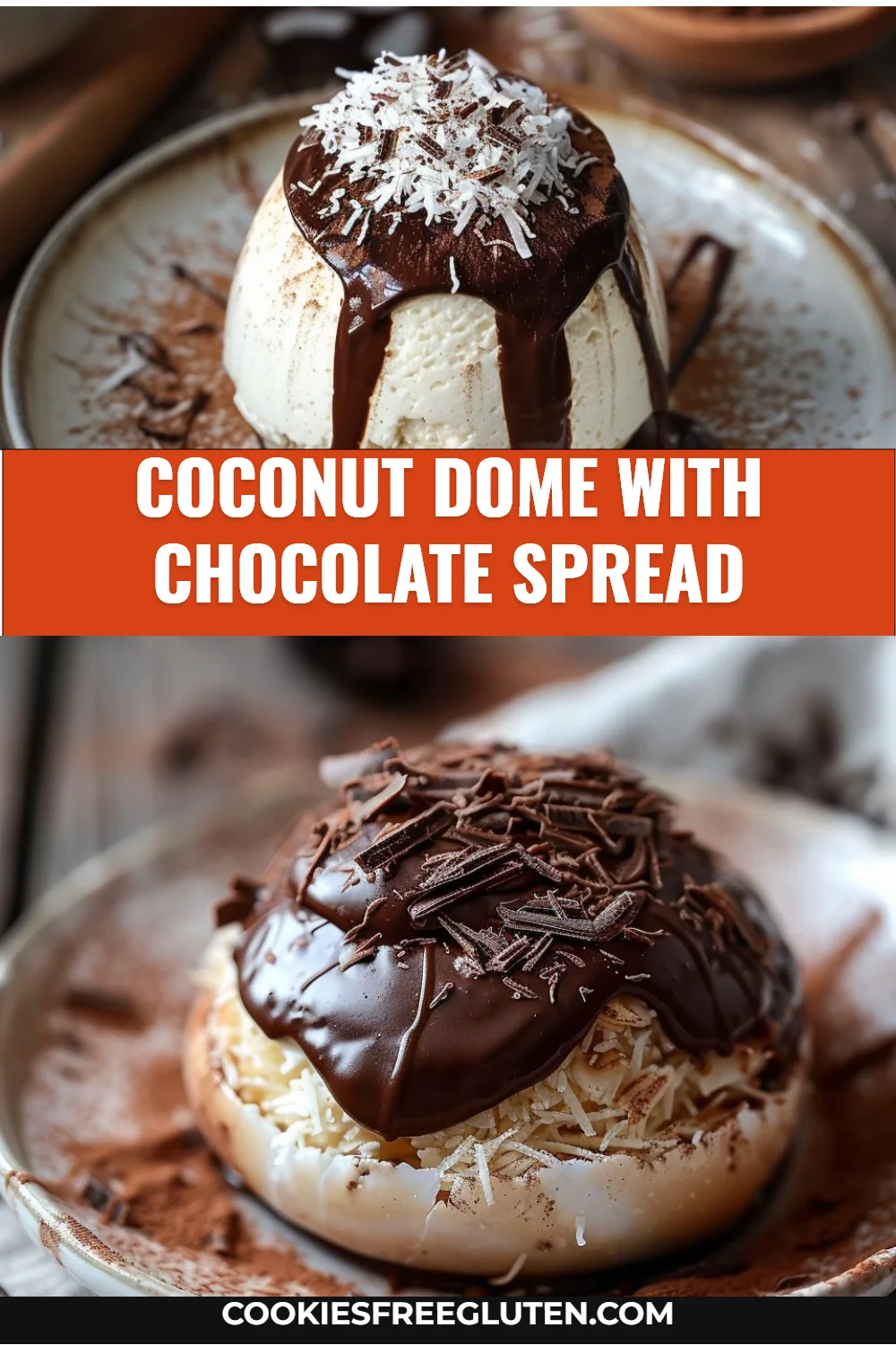 Coconut Dome with Chocolate Spread