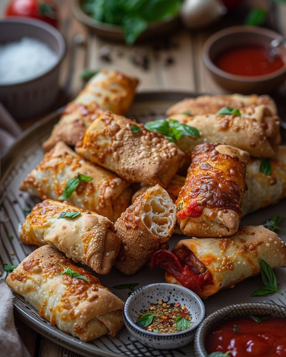 Crispy Air Fryer Pizza Rolls