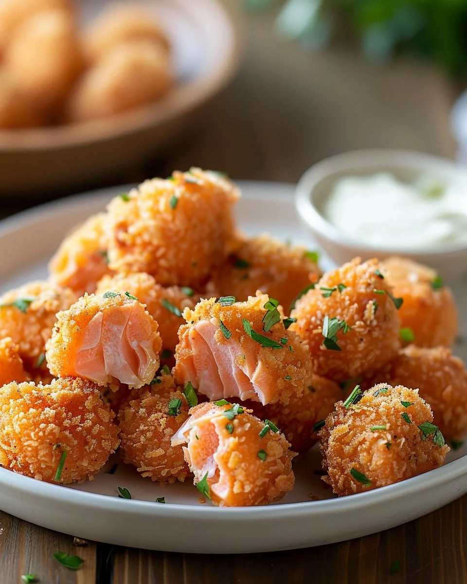 Crispy Bang Bang Salmon Bites