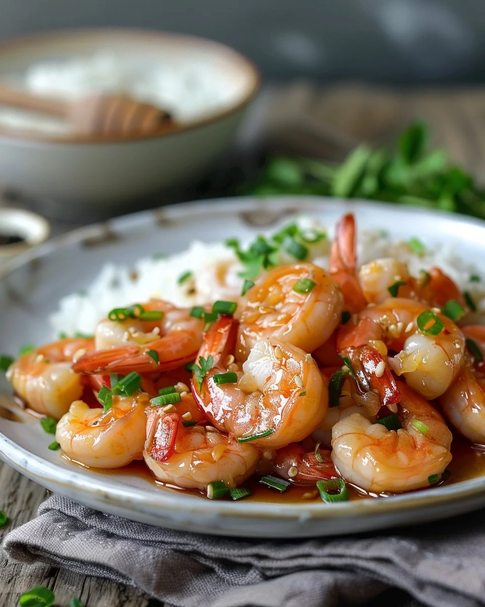 High-Protein Honey Garlic Shrimp