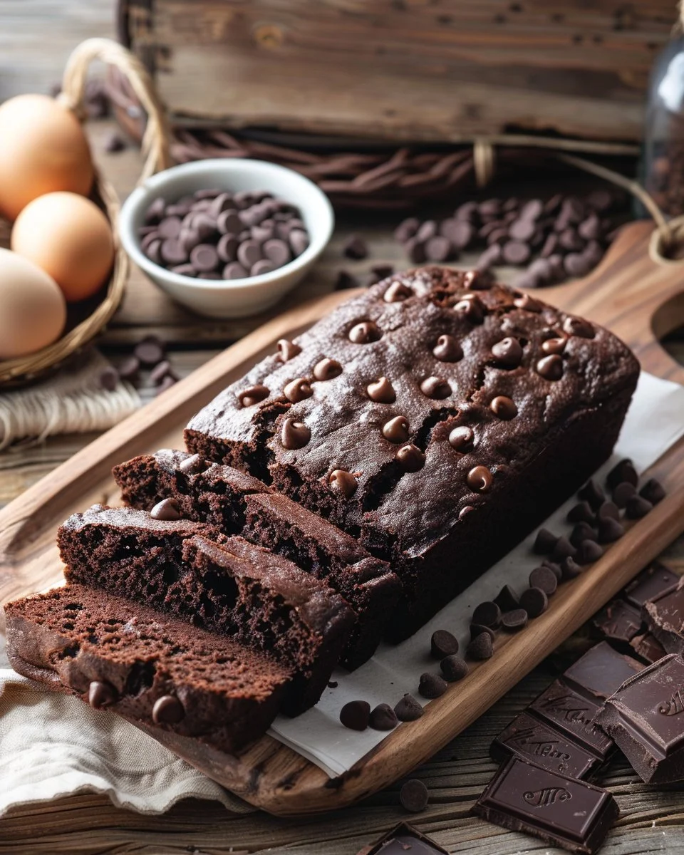 Hot Fudge Brownie Bread