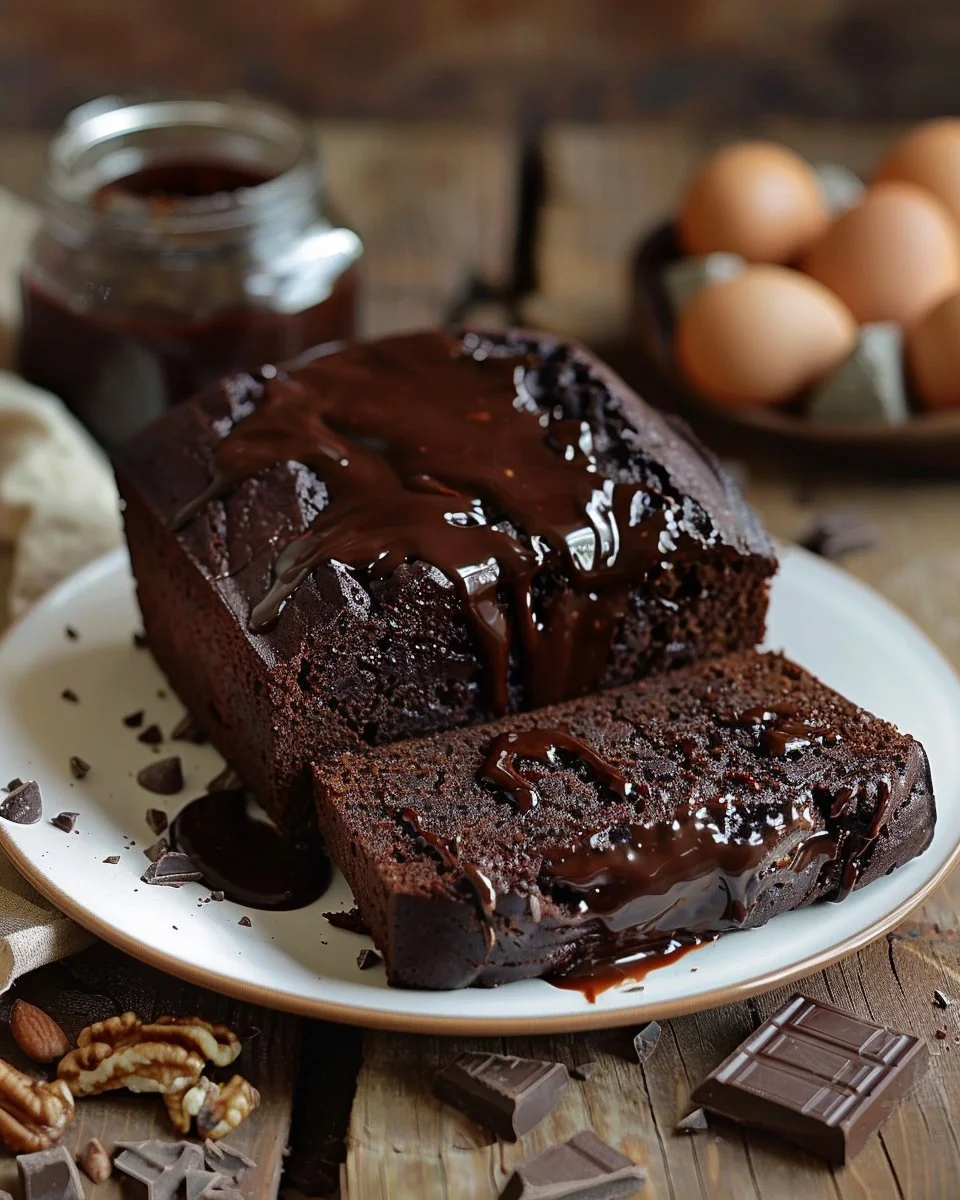 Hot Fudge Brownie Bread