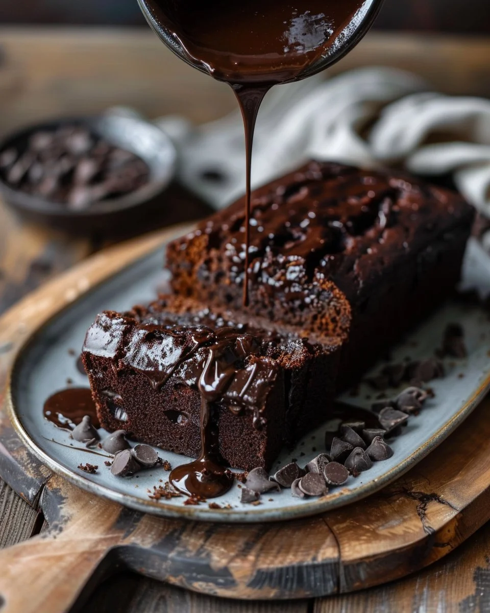 Hot Fudge Brownie Bread
