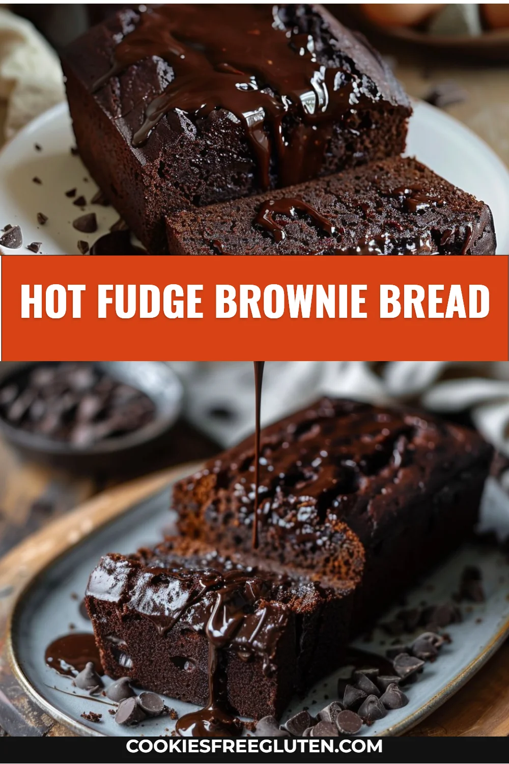 Hot Fudge Brownie Bread