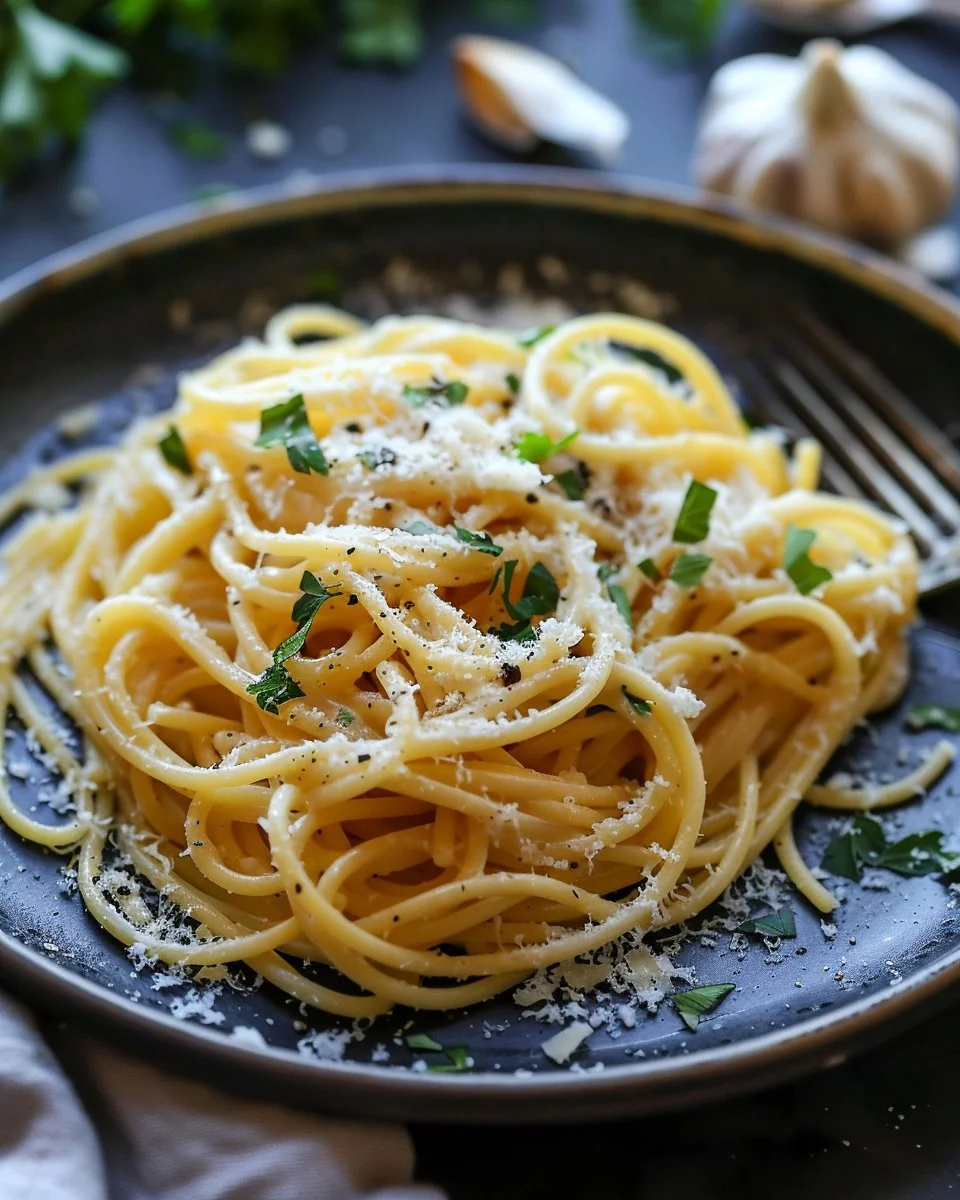 One Pot Creamy Garlic Pasta