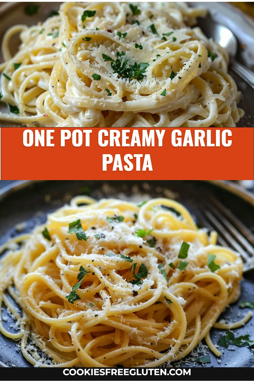 One Pot Creamy Garlic Pasta