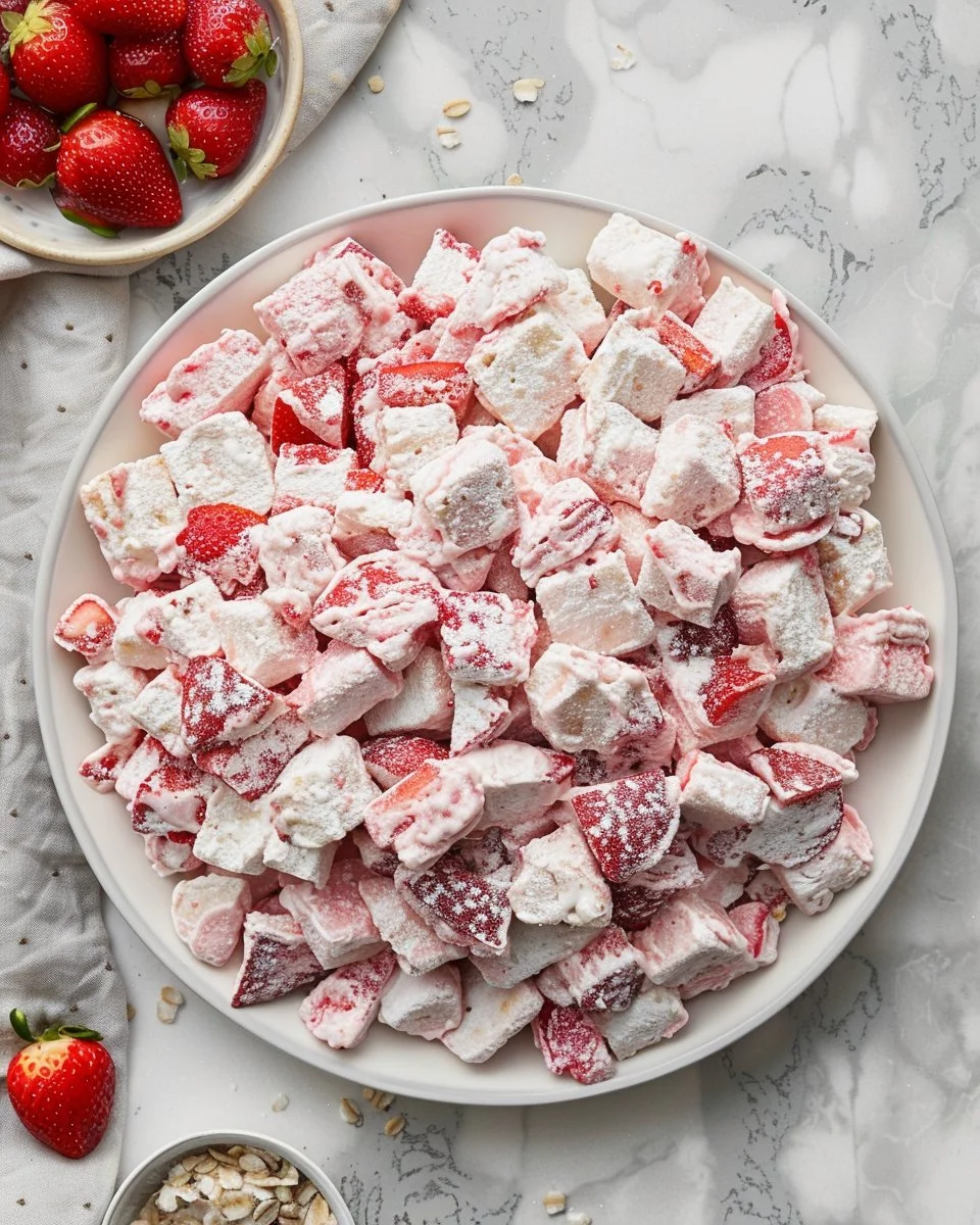 Quick Strawberry Shortcake Puppy Chow