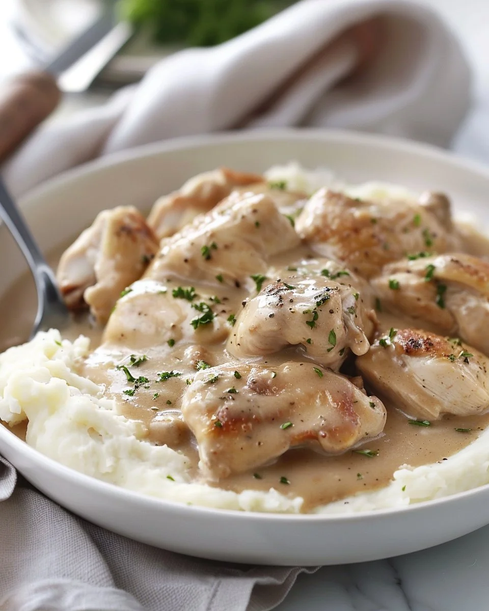 Slow Cooker Chicken and Gravy