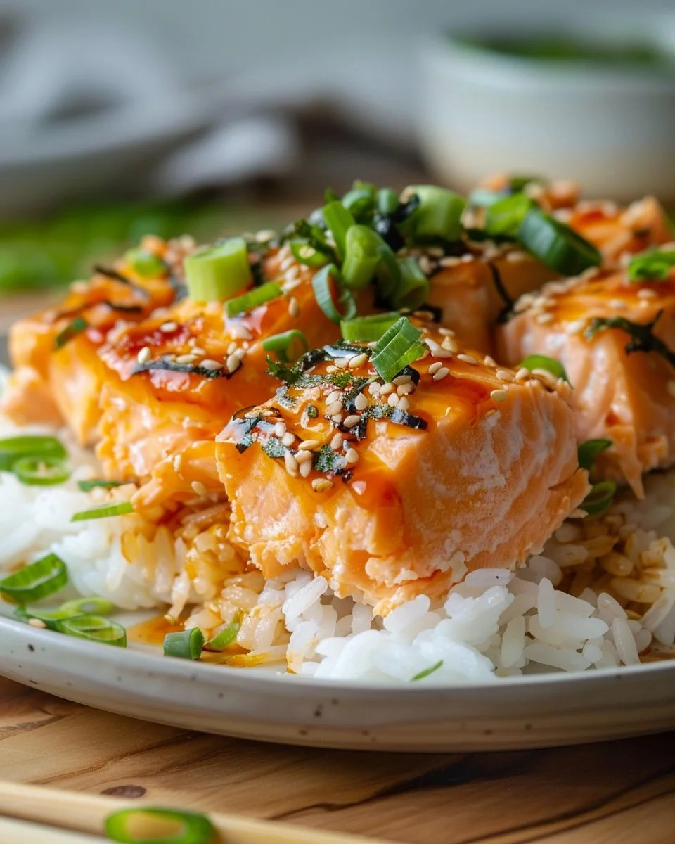 Spicy Salmon Sushi Bake Recipe