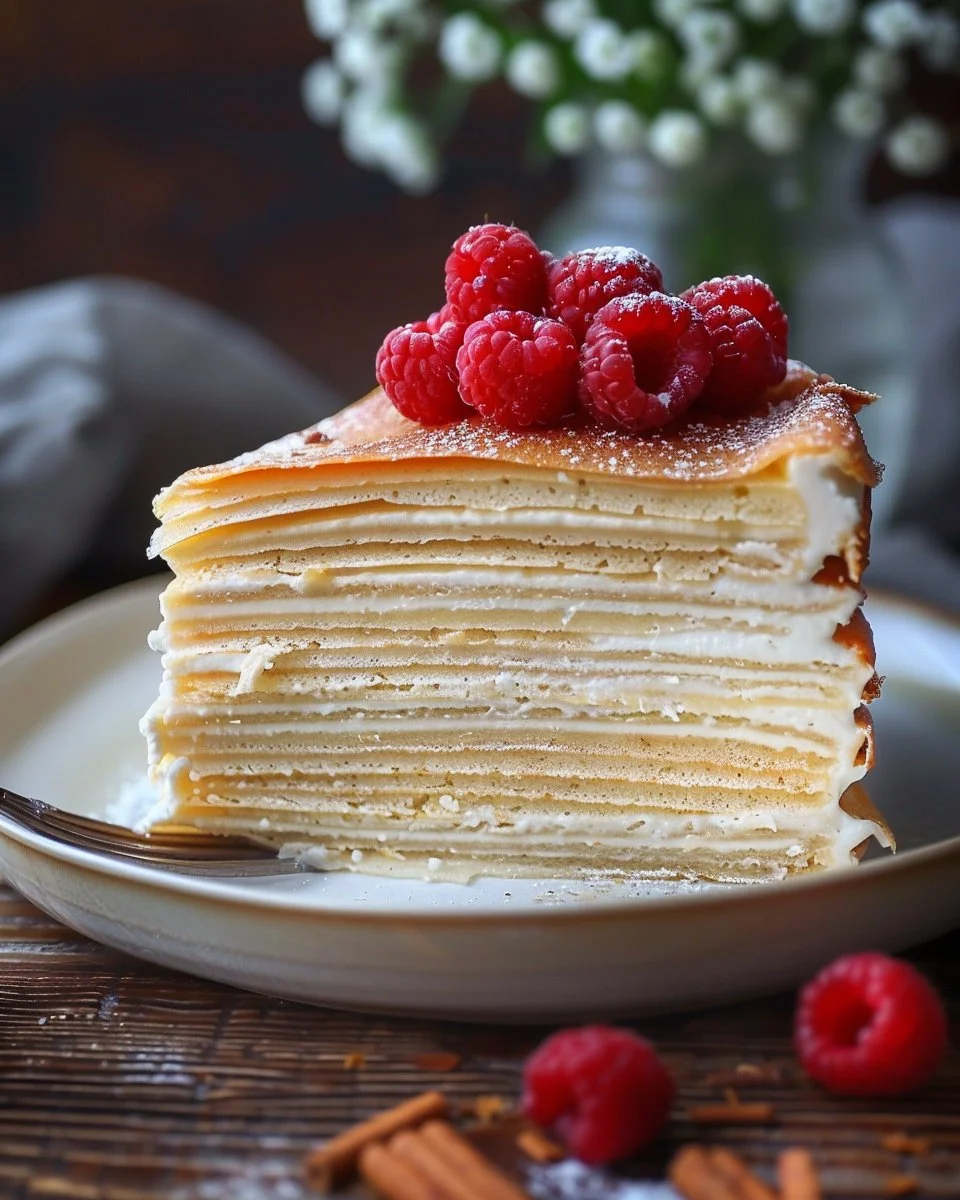Vanilla & Speculoos Crêpe Cake