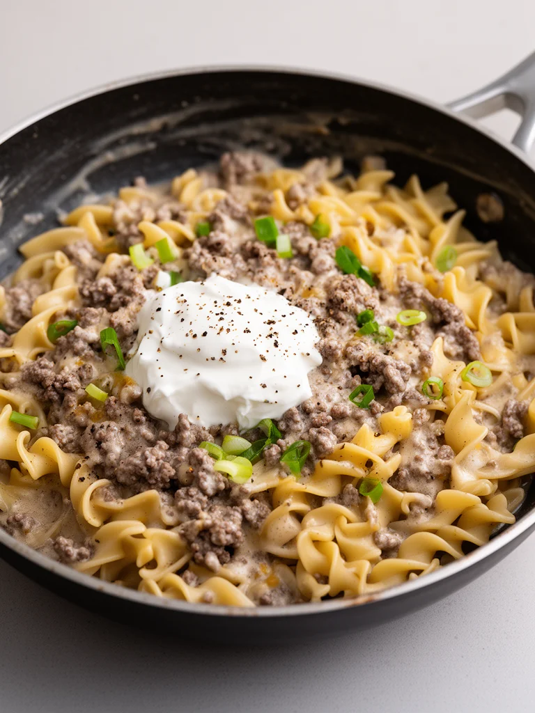 30-Minute Ground Beef Stroganoff