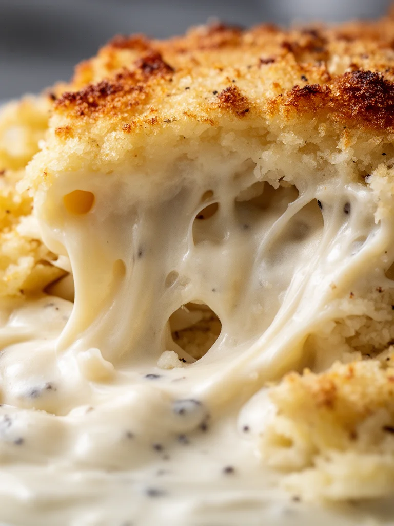 Delicious homemade Alfredo Sauce in a bowl, perfect for pasta dishes.