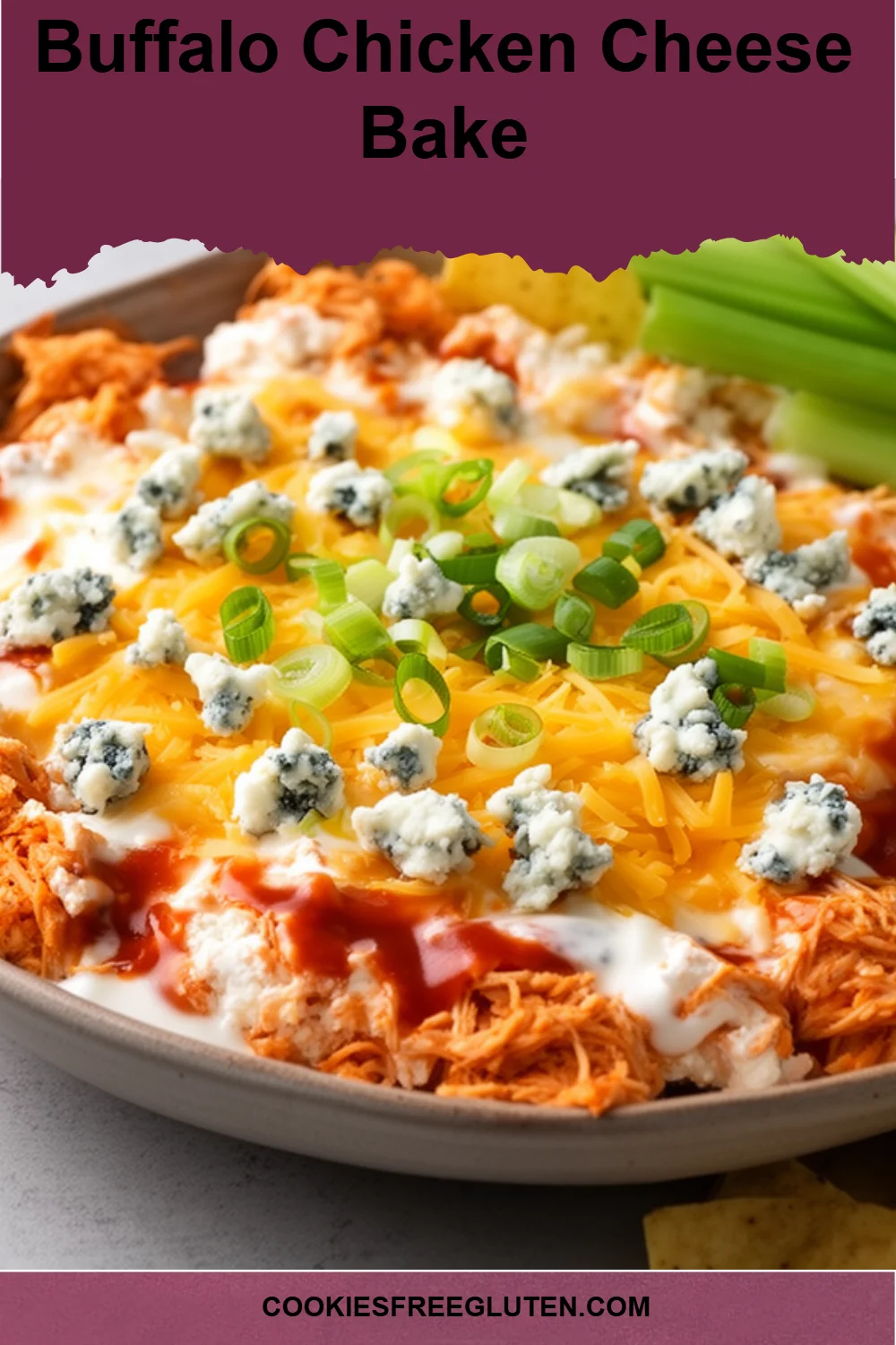 Buffalo Chicken Cheese Bake
