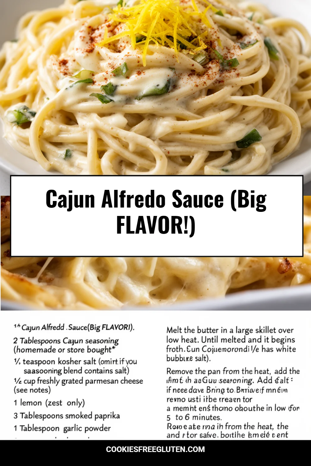 Cajun Alfredo Sauce (Big FLAVOR!)