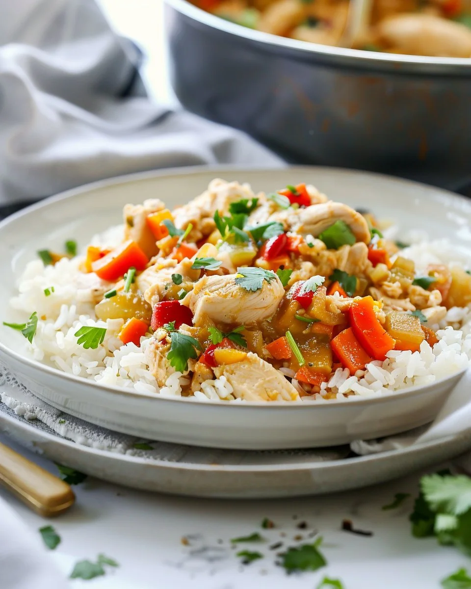 Coconut Chicken Brothy Rice: A Cozy One-Pot Delight!