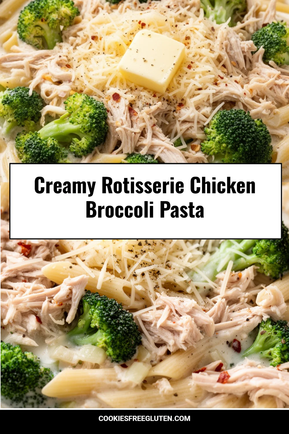 Creamy Rotisserie Chicken Broccoli Pasta