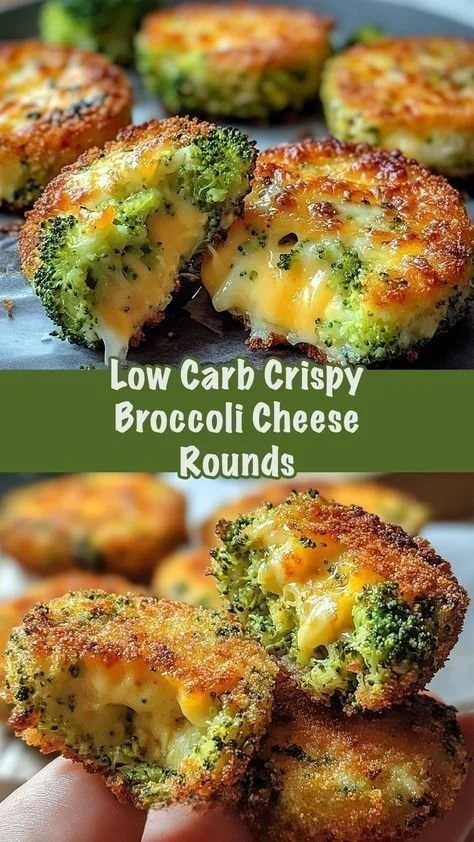 Crispy Broccoli Cheese Rounds