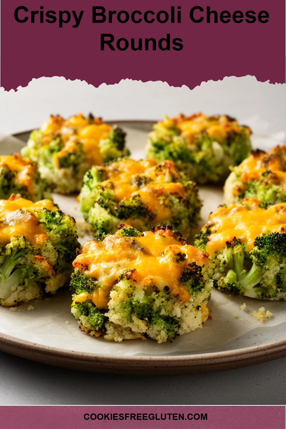 Crispy Broccoli Cheese Rounds