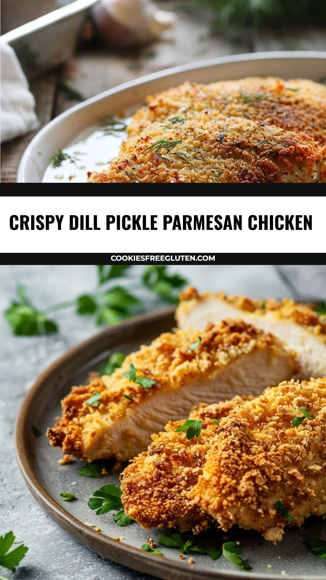 Crispy Dill Pickle Parmesan Chicken