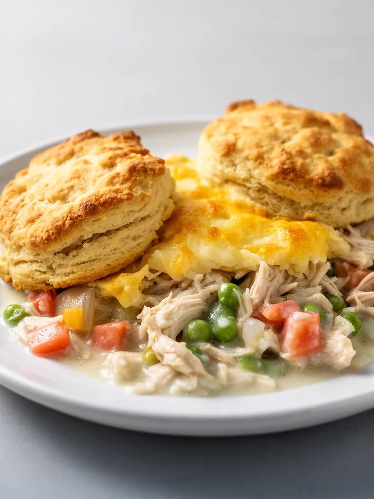 Easy and Delicious Chicken Pot Pie with Biscuits Recipe