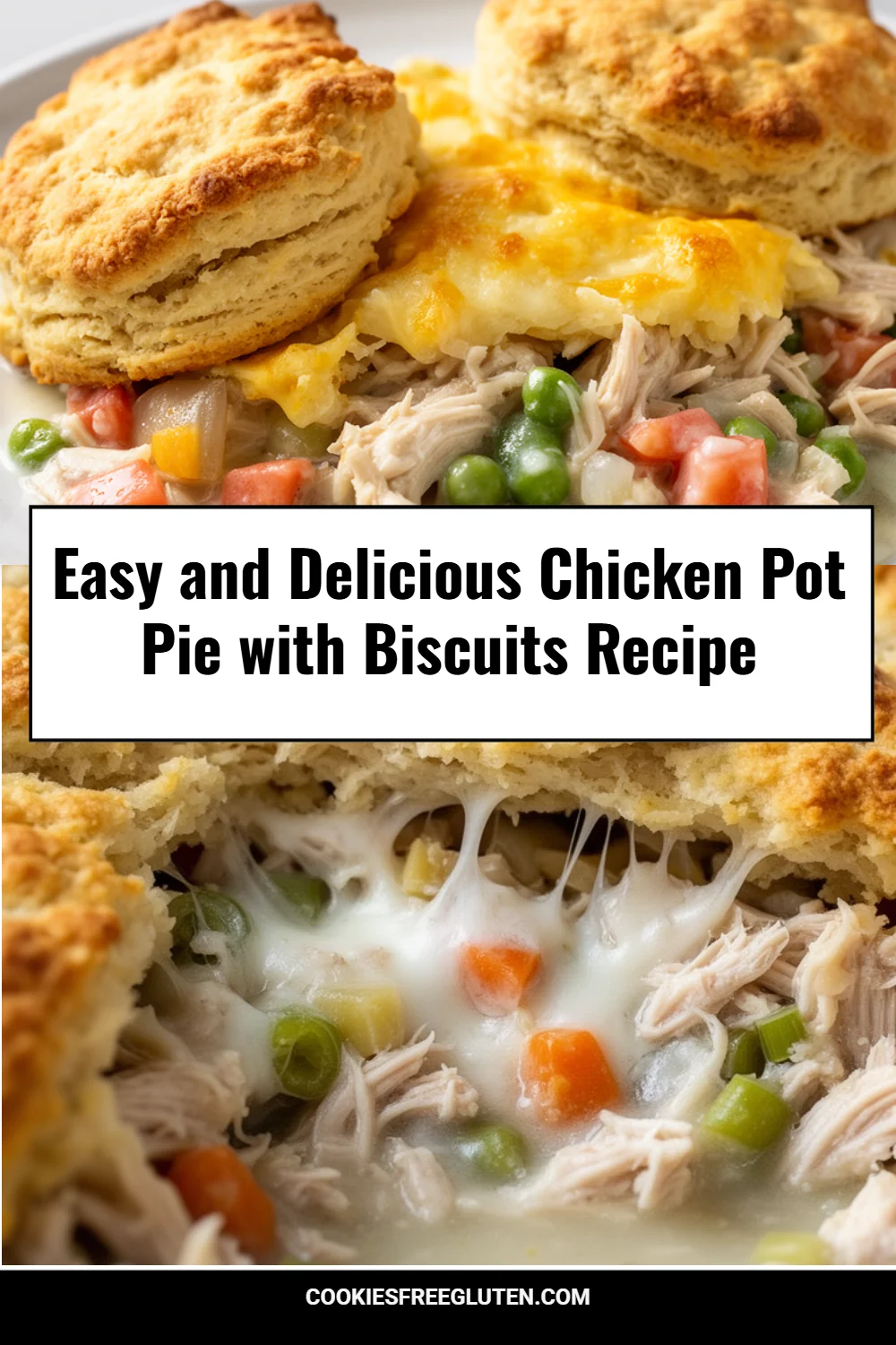 Easy and Delicious Chicken Pot Pie with Biscuits Recipe
