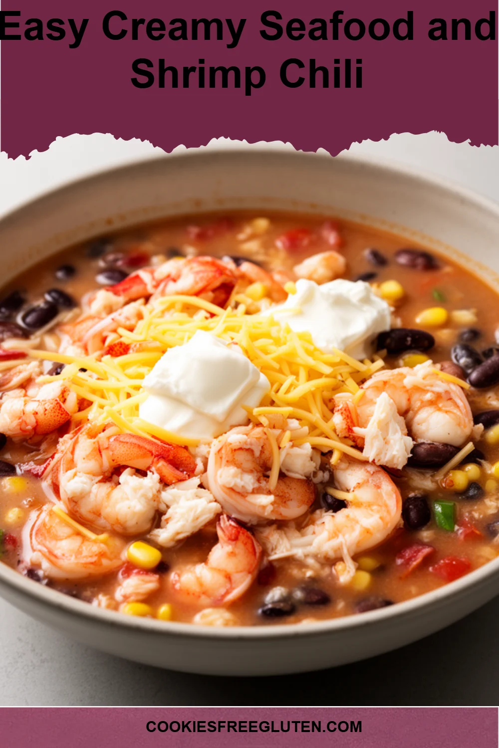 Easy Creamy Seafood and Shrimp Chili