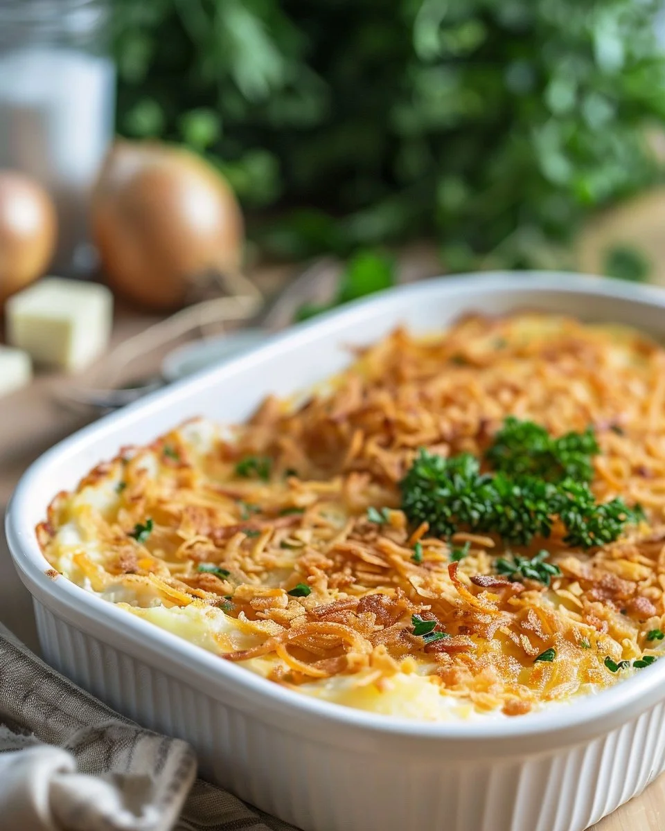 French Onion Funeral Potatoes