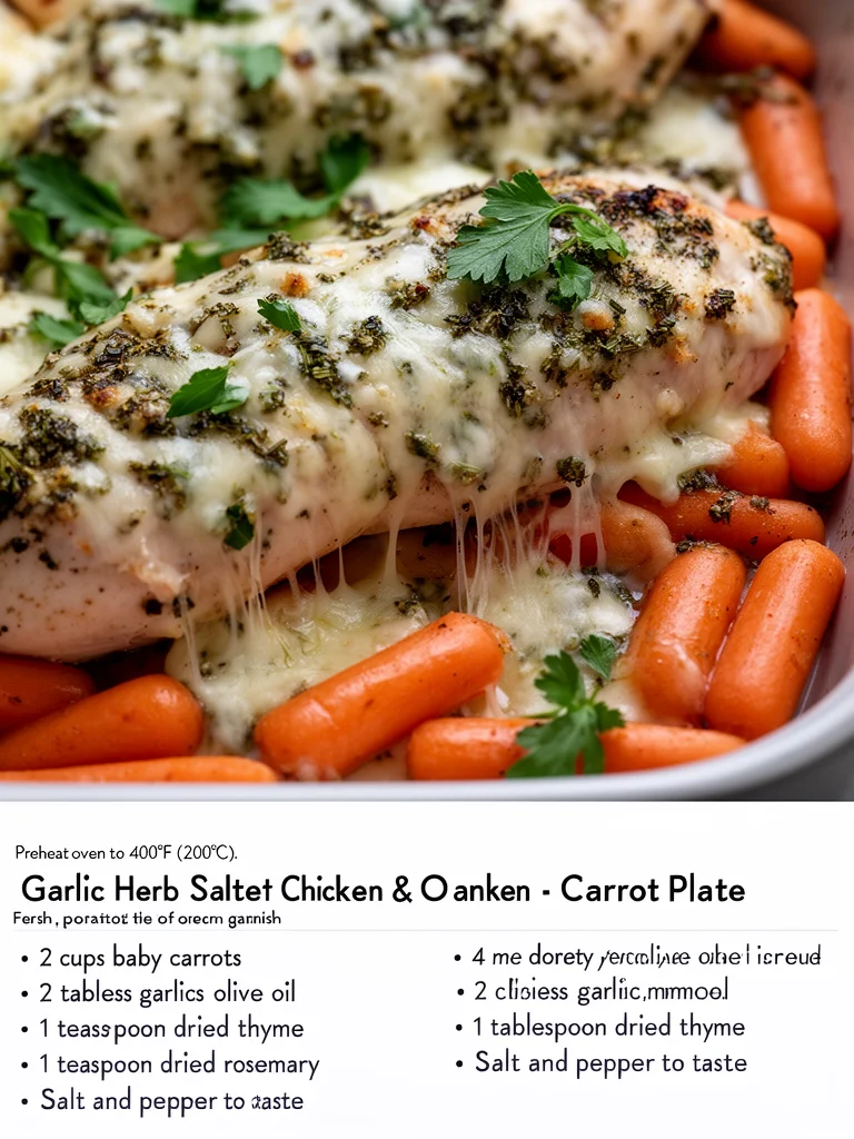 Garlic Herb Chicken & Carrot Plate