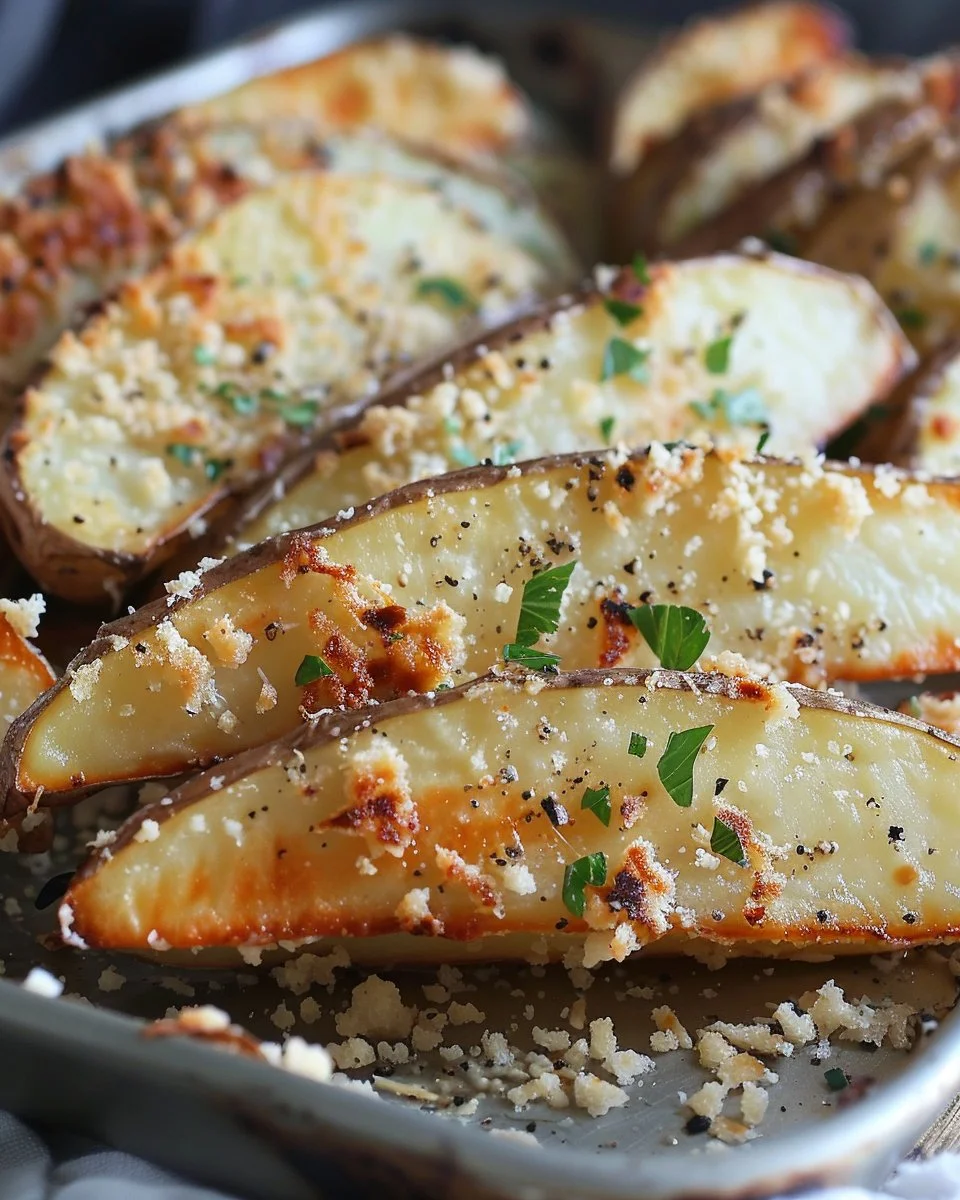 Garlic Parmesan Potato Wedges