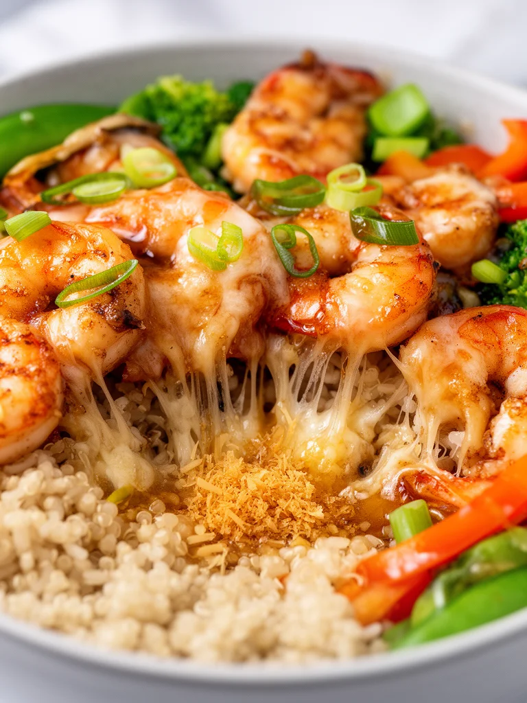 Honey Garlic Shrimp Bowls