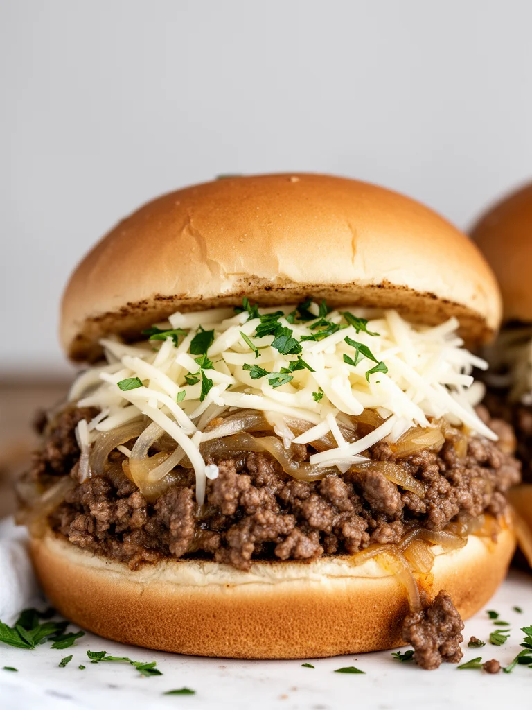 Irresistible French Onion Beef Sloppy Joes