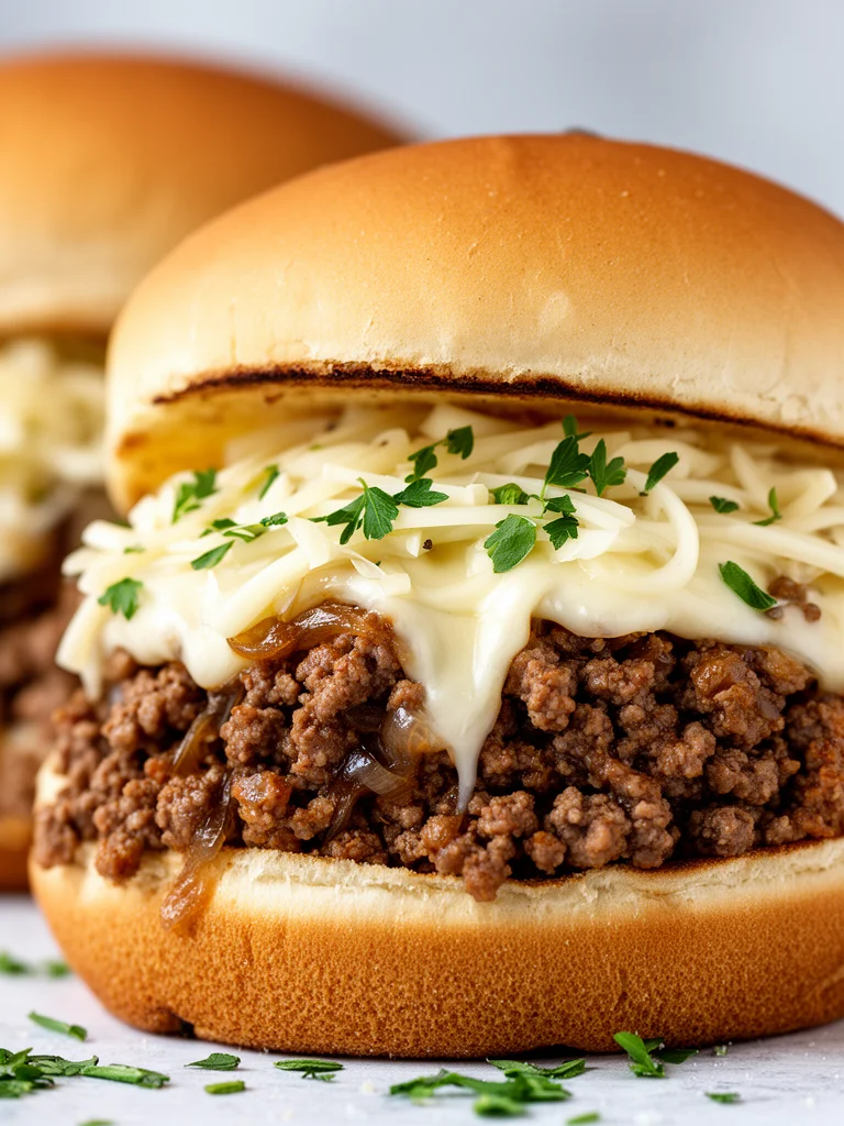 Irresistible French Onion Beef Sloppy Joes