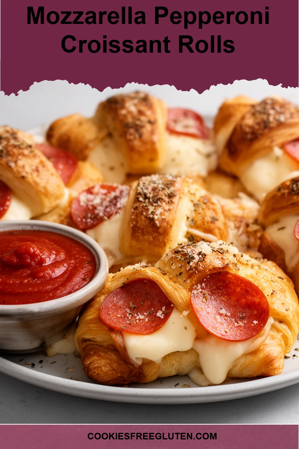 Mozzarella Pepperoni Croissant Rolls