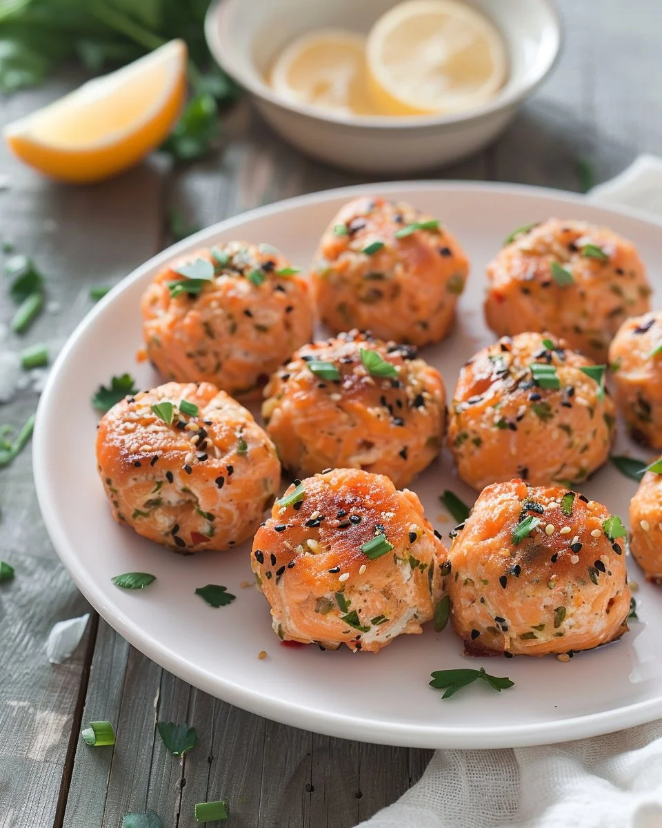 Salmon protein bites