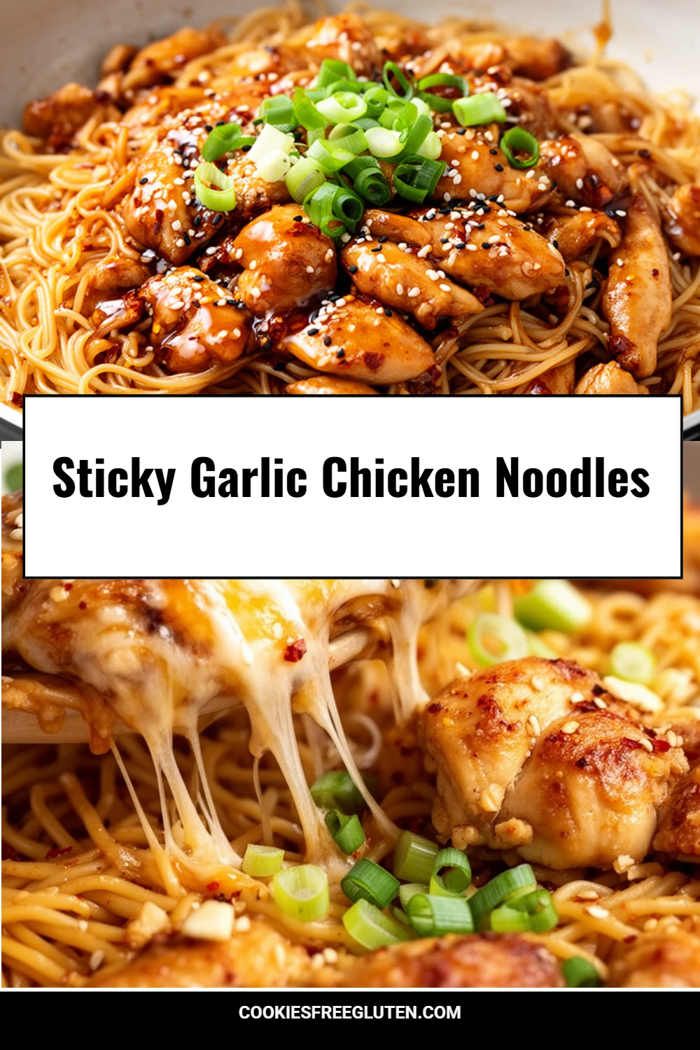 Sticky Garlic Chicken Noodles