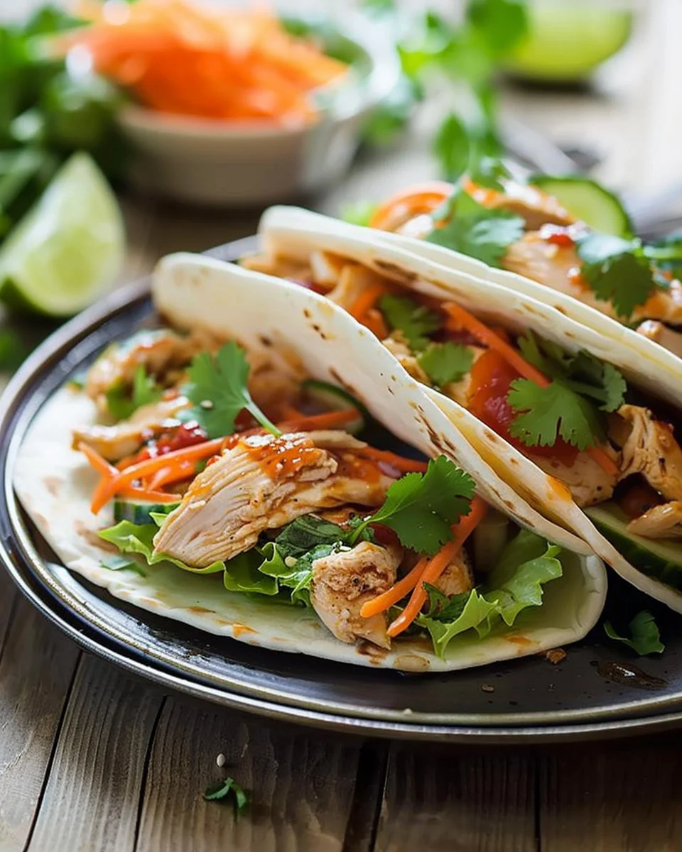 Sweet Chili Chicken Wraps